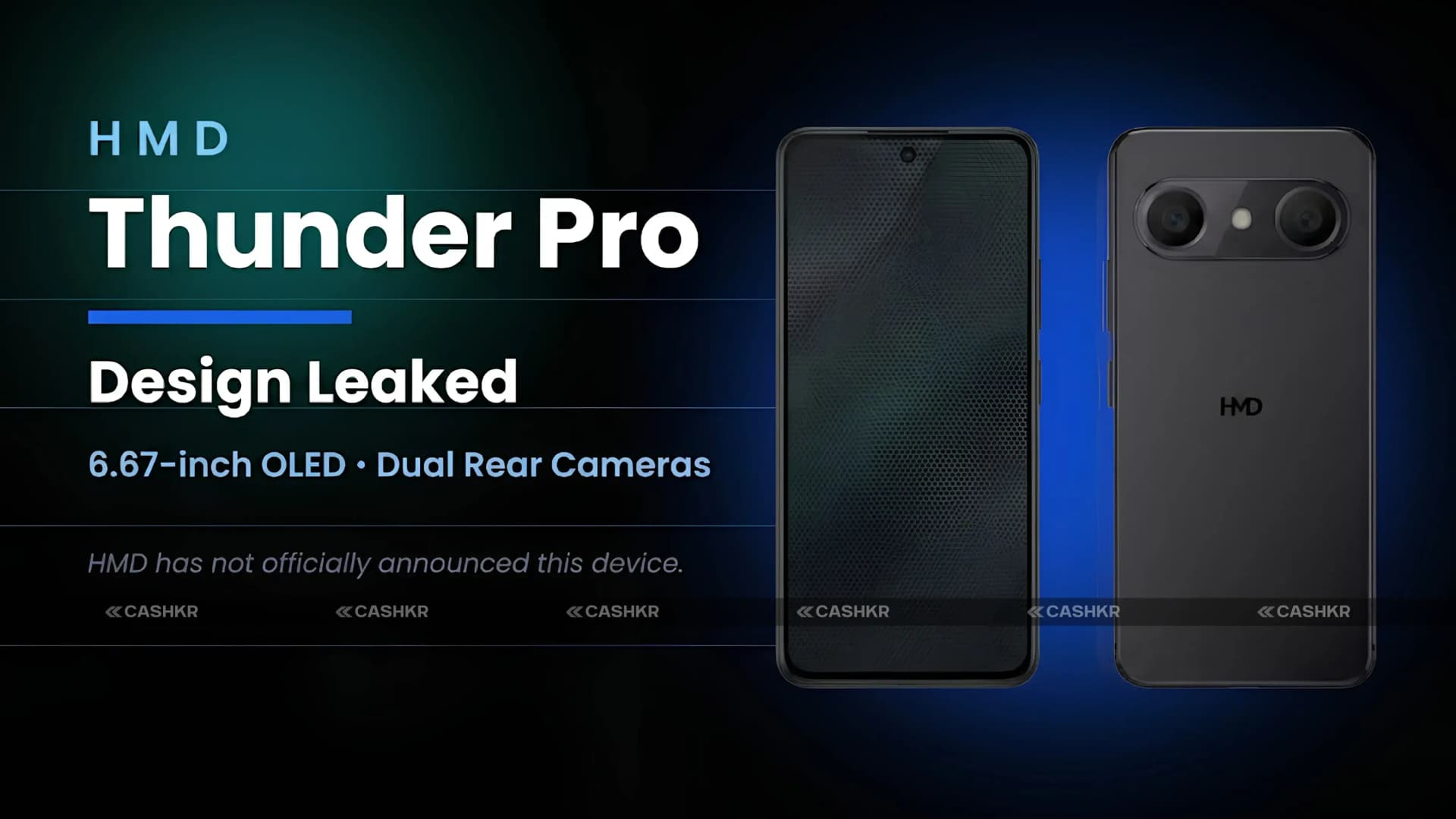 HMD Thunder Pro Design Renders Leaked: 6.67-Inch OLED and Key Specs