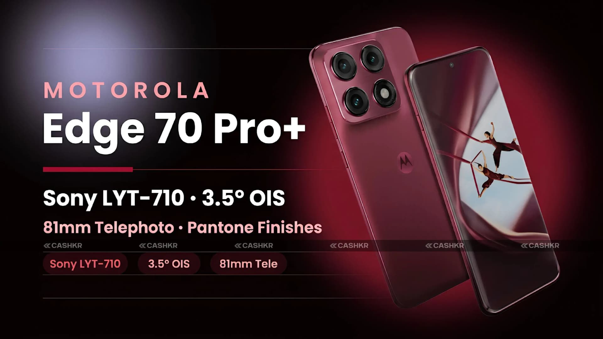 Motorola Edge 70 Pro+ Camera Confirmed: Sony LYT-710 and Three Pantone Colors
