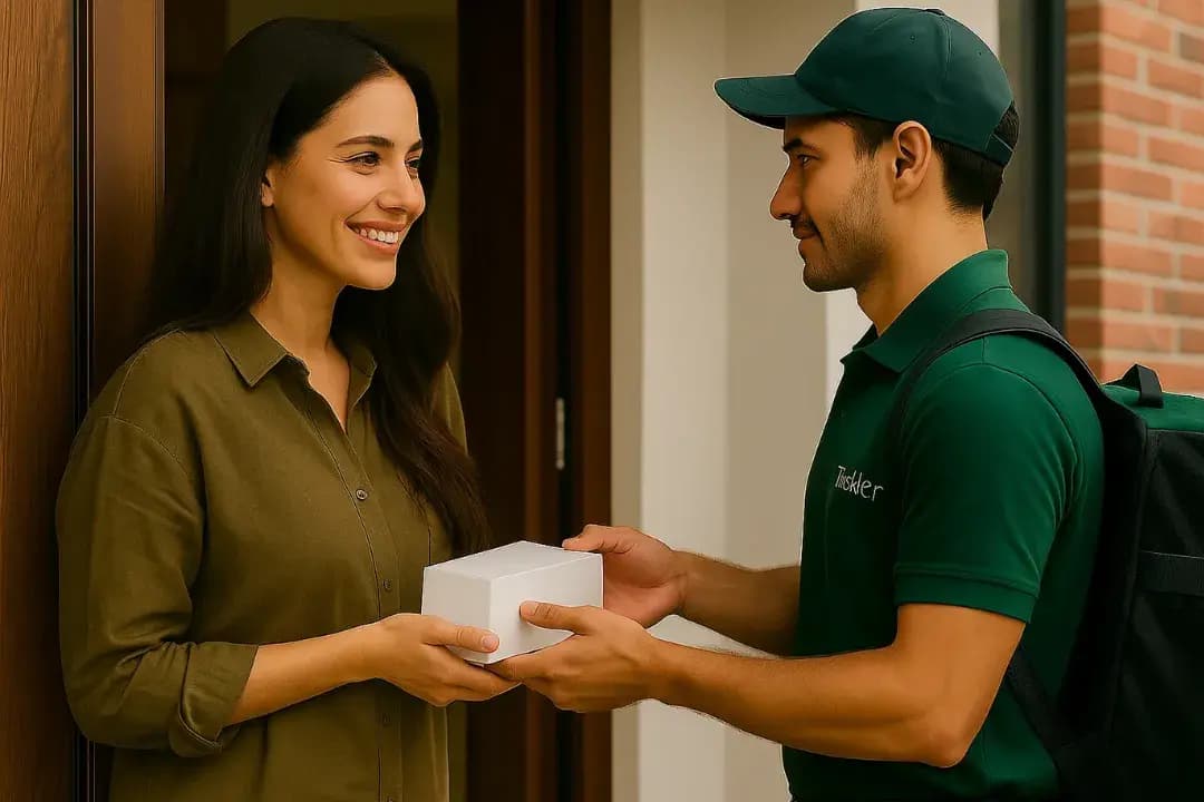 Pickup partner collecting old device