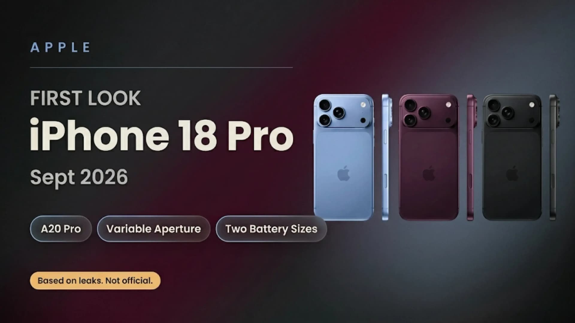 iPhone 18 Pro Leak