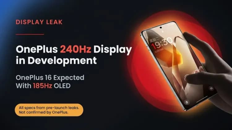 OnePlus 240HZ Display